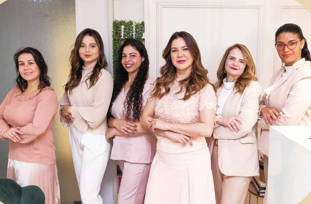 A equipe da Clínica Kamila Godoy